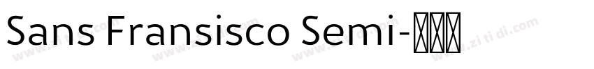 Sans Fransisco Semi字体转换